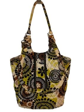 Vera Bradley Retired Cocoa Moss Convertible Backpack Handbag Tote (2013)
